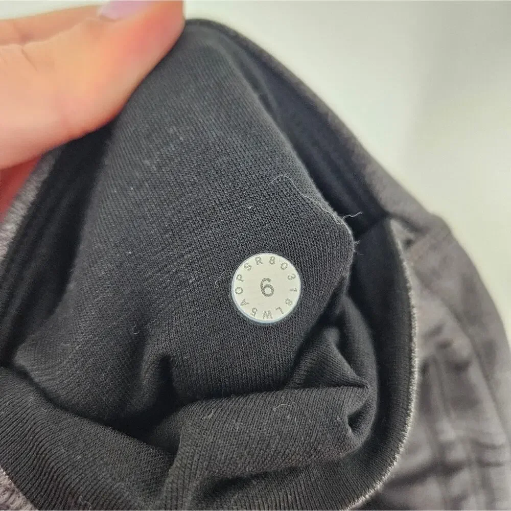 Lululemon Heathered Black Train Times 7/8 25